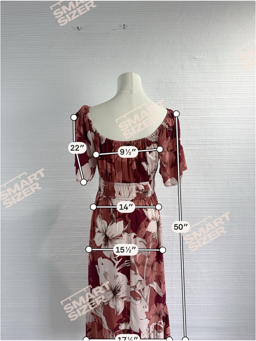 Luxology Floral Boho Midi Dress Earth Tone Cottagecore Romantic Flowy Small - Picture 7 of 11